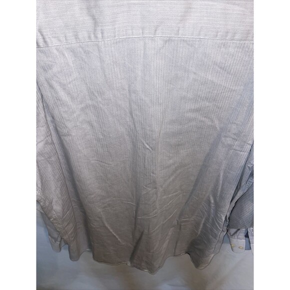T. Harris Dress Shirt Men’s Size XL Gray Button Up Long Sleeve - Picture 12 of 12